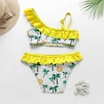 thumbnail image 6 of ZPYESWOW Kids Bathing Suits Boys 5t Swimsuit Boy Rashguard Toddler Girl Toddler Bikini Baby Clothes for Girls 6-9 Months Girl Baby 5 Year Old Girl, Yellow 5-6 Years, 6 of 8