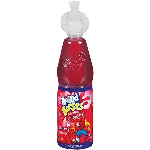 Kool-Aid Bursts Cherry Flavored Juice Drink 6.76 Fl Oz (Pack of 12)