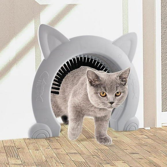 Dww-blanc Brosse Cheveux Porte De Chat Porte De Chat Intrieure Porte De Chat Pour Porte Intrieure, Portes Pour Chat, Minou Et Minou
