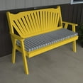 thumbnail image 4 of Yellow Pine Fanback Garden Bench, 4 of 4