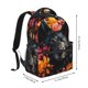 thumbnail image 2 of Disketp Colorful Floral Black Dog Mochila Estampada para Hombre y Mujer – Mochila Ligera Clásica con Múltiples Bolsillos para Universidad, Trabajo y Viajes-One Size, 2 of 5