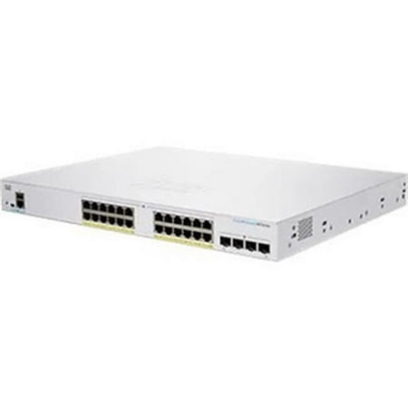 UPC: 0889728295413 | Cisco Business 350 Series 350-24P-4G – Switch – L3 – managed – 24 x 10/100/1000 (PoE+) + 4 x Gigabit SFP – rack-mountable – PoE+ (195 W)