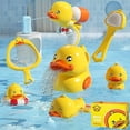 thumbnail image 1 of 8pc Juguetes de baño patos de goma, 1 of 3