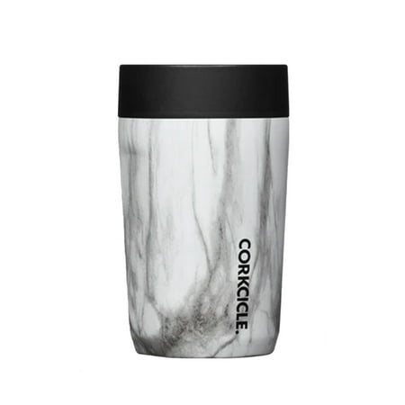 Corkcicle Commuter Cup 9 Ounce Insulated Spill Proof Travel Mug, Snowdrift
