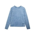 thumbnail image 5 of MeMoi Girls Back Star Design Cotton Rich Long Sleeve T-Shirt - Girls - Female, XL, Denim, 5 of 7