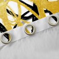 thumbnail image 4 of Erosebridal Abstract Geometric Stripes Curtains and Drapes(52x84),Oil Painting Style Blackout Curtains for Bedroom,Gold Black Curtains Pack of 2(52x84),Breathable Room Decor, 4 of 6
