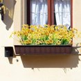 thumbnail image 4 of Sinhoon 10 Bundles Artificial Flowers Outdoor UV Resistant Plastic Plant Silk Flower, Faux Fake Flower Greenery Shrub Plant Indoor Outdoor Home Garden Decor (Yellow), 4 of 13