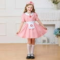 thumbnail image 5 of HAYIMI Infants Kids Girls Doctor Holiday Outfit Dress Up Set Pretend Play Performance Toddler Child Leisure O-Neck Cartoon Clothes Sets, 5 of 8
