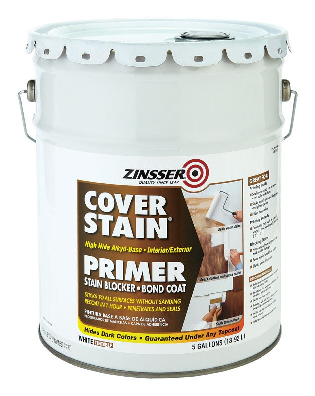 Zinsser Primer Sealer Alkyd Interior/Exterior Smoke 5 Gl 1 Hr Walmart