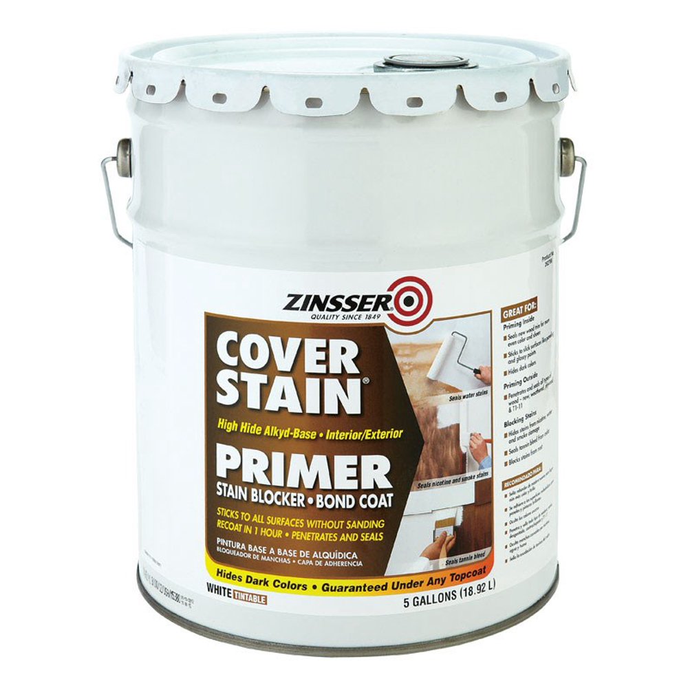 Zinsser Primer Sealer Alkyd Interior/Exterior Smoke 5 Gl 1 Hr Walmart