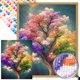 thumbnail image 1 of (ZQS494-AB) Diamante AB parcial Diamante Serie paisaje colores Diamante resina 40 * 50 CM Tamaño del lienzo 45 * 55 CM, 1 of 9