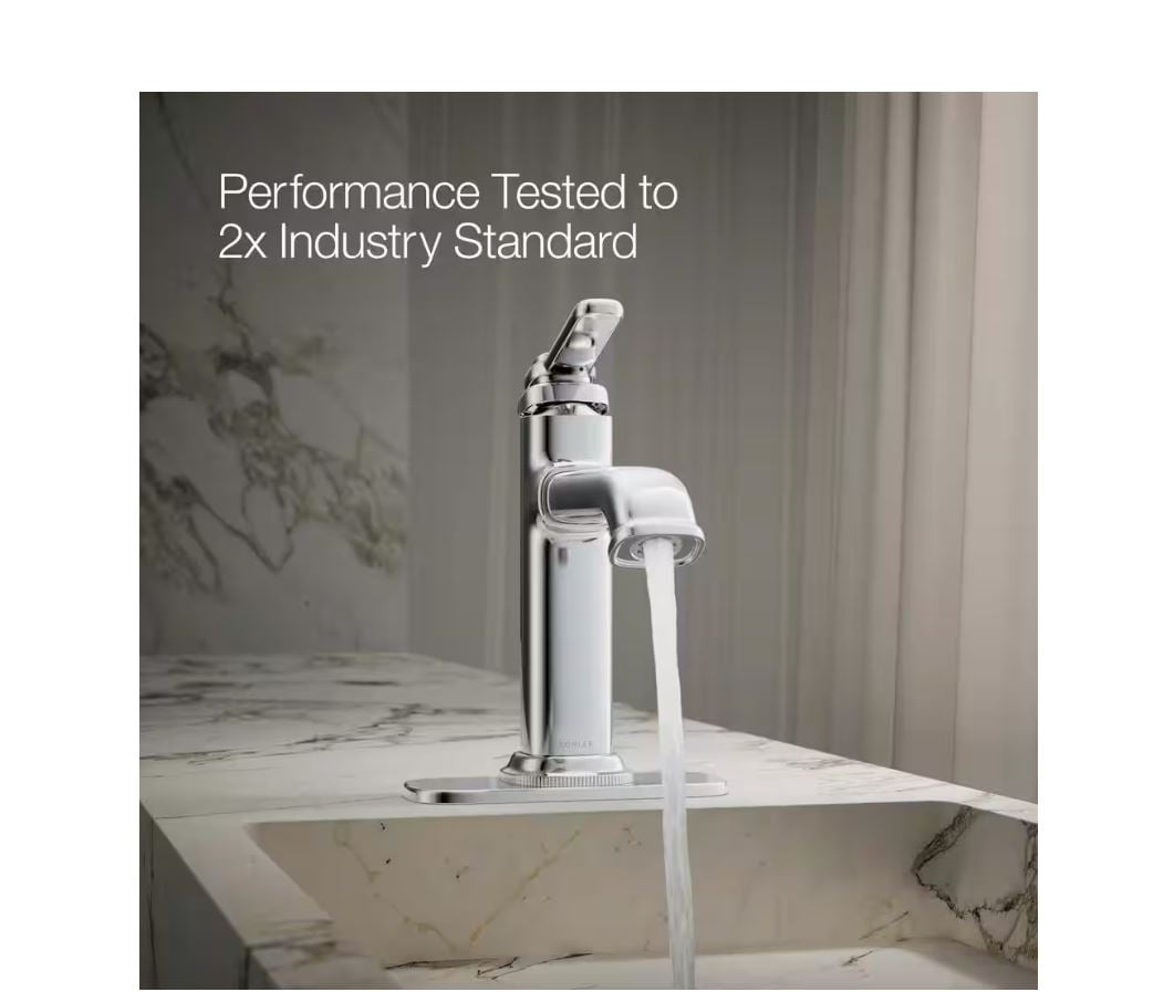 KOHLER Numista Single Handle Single Hole Bathroom Faucet in Polished Chrome