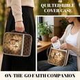 thumbnail image 2 of FOR U DESIGNS Antelope Cross Print Bible Cover Case for Women Men Carrying Organizer Bag Washable Bible Journaling Supplies Quilted Handbag Church Bag Bible Protective, 2 of 7