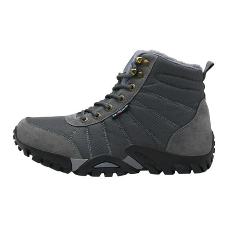 

Deals Of the Week Running Shoes Men Winter High Top Lace Up Men s Slip on Sneakers Botas De Trabajo Para Hombre Grey 41