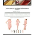 thumbnail image 2 of MixMatchy Women's V-Neck Ribbed Knit Short Sleeve Polo Bodycon Dress, 2 of 5