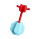 thumbnail image 1 of Yuarrent Soporte de cabezal de ducha de 360 ​​° soporte de cabezal de ducha autoadhesivo ajustable montaje en pared SPA baño Universal ABS 1 pieza Juegos de accesorios de baño azul rojo Yuarrent HA004240-04, 1 of 1