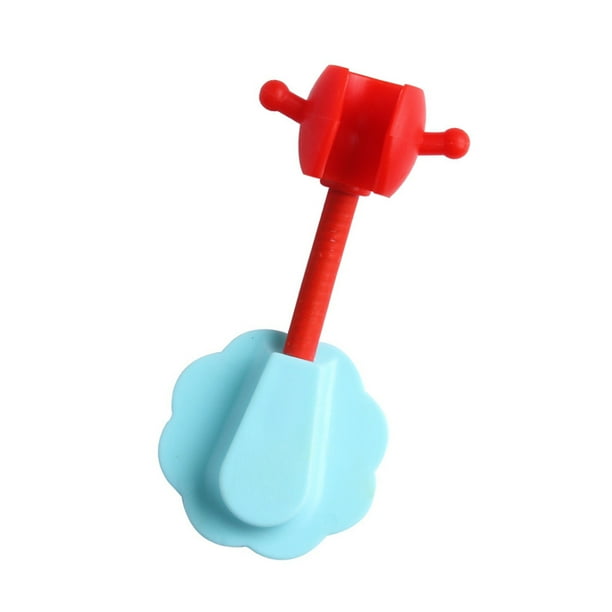 Yuarrent Soporte de cabezal de ducha de 360 ° soporte de cabezal de ducha autoadhesivo ajustable montaje en pared SPA baño Universal ABS 1 pieza Juegos de accesorios de baño azul rojo Yuarrent HA004240-04