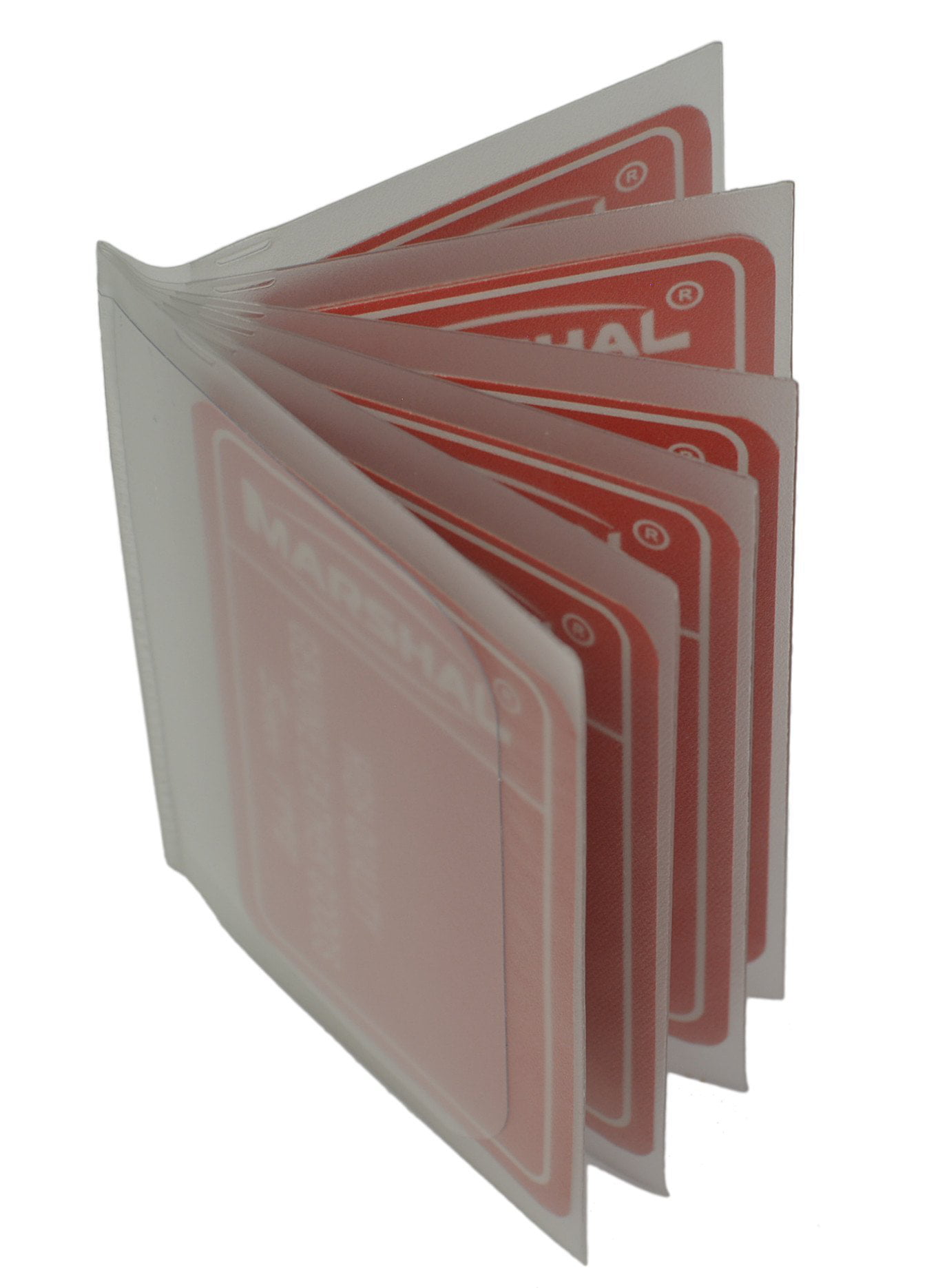 Set Of 2-6 Page Plastic Wallet Insert For Bifold Billfold Or Trifolds Top Load 