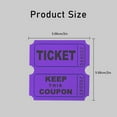 thumbnail image 2 of MesaSe 100Pcs Raffle Tickets Raffle Tickets Roll of Double-Coated Paper Clear Print Smooth Tear Sturdy and Vibrant Tickets, 2 of 7