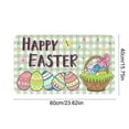 thumbnail image 2 of Djunllk Easter Door Mat - Non Slip Stain Resistant Stylish Floor Mat Room Decoration Carpet for Door Entryway, 15 x 23 inch, 2 of 6