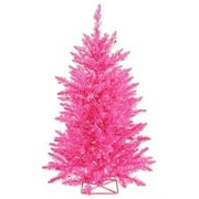 Vickerman 3' Hot Pink Artificial Christmas Tree with 70 Pink Lights