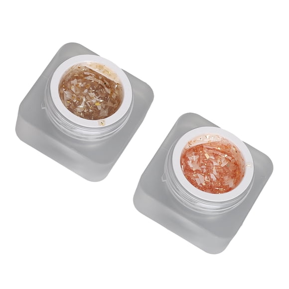 Gel De Uñas Con Purpurina, Esmalte De Uñas En Gel, Textura Suave, 2 Piezas Para Salón