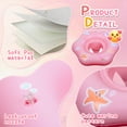 thumbnail image 6 of Qoosea Baby Pool Float with Safe Seat for 6-48 Months Toddler, with Two Repair Patches Upgraded Thickened Anti-Leakage Belt Baby Swimming Pool Floats (Pink), 6 of 6