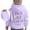 Purple, variant on Tiijoy Hoodie for Girls Jesus Letter Print Hooded Sweatshirt Pullover Top, Sizes 5-6