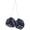 Black, variant on Car Mirror Hanging Dice, 1 Pair Retro Square Plush Dice with Dots, Cute Interior Ornament