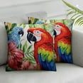 thumbnail image 2 of COMIO JES&amp;MEDIS Home Decorative Square Throw Pillowcase Cute Birds Parrot Cartoon Patten Cushion Pillows Cover,2pc, 2 of 6