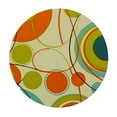thumbnail image 2 of JEUXUS  Geometric Pattern Tablecloth Retro Orbits Orange Green Circle Round Artistic Oblong Tablecloth Polyester for Kitchen Holiday Dinner Hotel Restaurant, 2 of 7