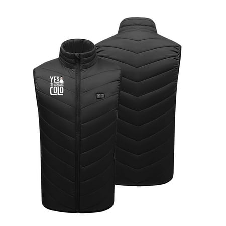 CKpwisy Heated Vest Women Lightweight Heated Vest Heated Clothing for men women for Skiing Christmas Day Gifts Black S