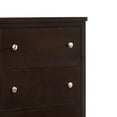 thumbnail image 3 of Benzara BM296653 56 in. Con Wide Dresser of 6 Drawers with Silver Knobs, Cappuccino Brown & Silver, 3 of 5