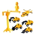 thumbnail image 1 of Coches de juguete extraíbles, camión pesado, Mini juego de juguetes, grúa, helicóptero, excavadora, camiones de construcción, juguetes para niños y, 1 of 8