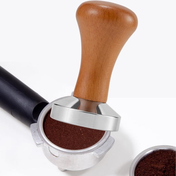 Distribuidor de café perfecl Tamper de café 49mm Marrón Herramienta de prensa manual