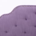 thumbnail image 3 of Queen & Full Sized Headboard In Purple, Contemporary Style With Elegant Trim, Enhances Bedroom , 63.54 In. Depth X 2.79 Width 53.25 Height, 20.26 Lb Weight Purple Fabric Upholstered For Bed, Modern, 3 of 4