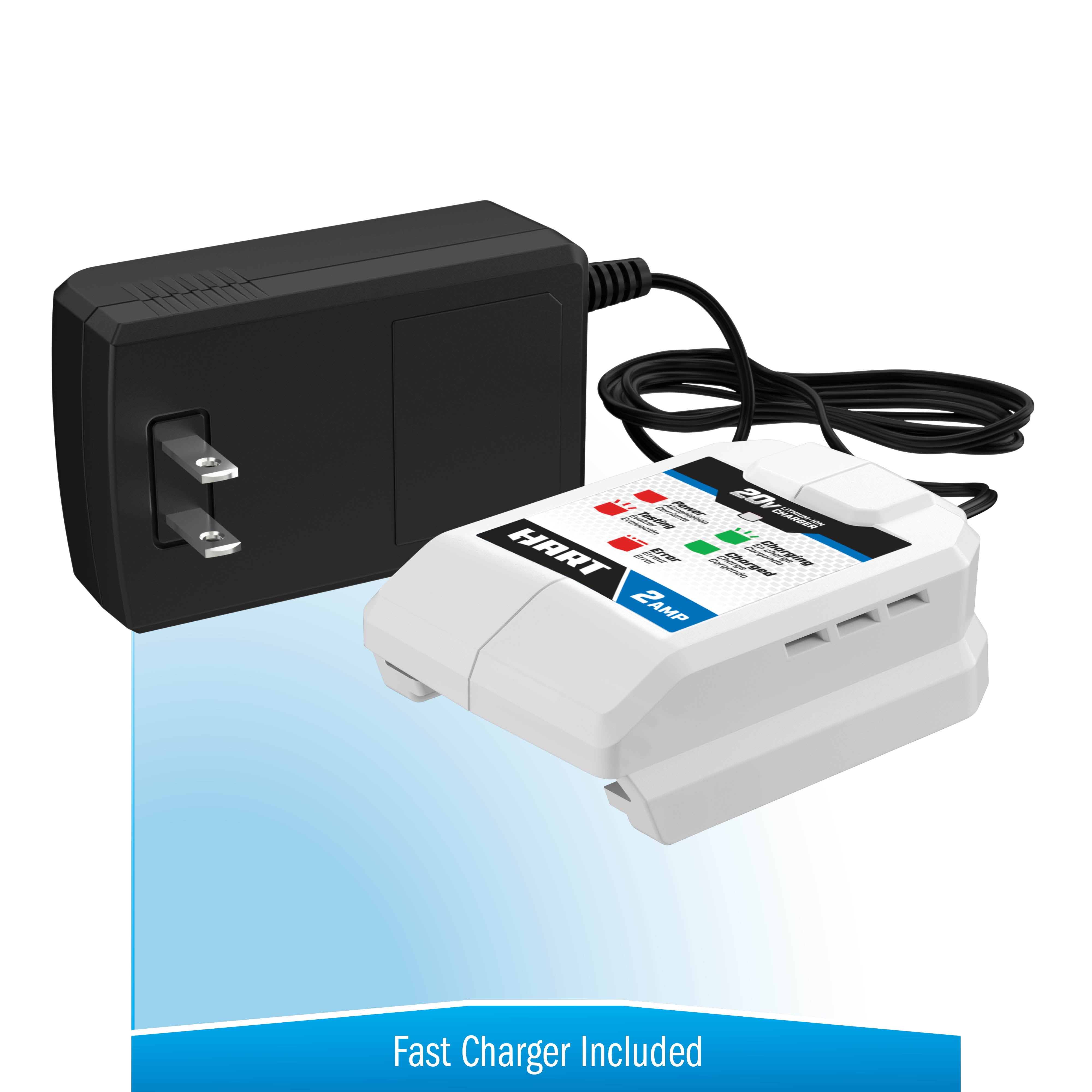 HART 20 Volt Cordless Hybrid 12 inch String Trimmer Edger and Blower Kit 2 2.0Ah Lithium Ion Batteries Walmart