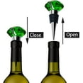 thumbnail image 4 of 3 Pcs Wine Stoppers Crystal Wine and Beverage Bottle Stopper Diamond Decorative Wine Bottle Stopper (Crystal), 4 of 6