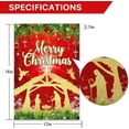 thumbnail image 2 of diyeu Birth of Jesus Christmas Garden Flag for Outside Mailbox Vertical Merry Xmas Winter Nativity Scene Holy Night Yard Sign Indoor Outdoor Lawn Decor 12x18" Double Sided Washable Polyester, 2 of 4