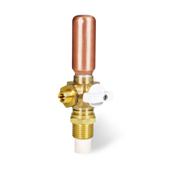 Highcraft 545DI Icemaker Replacement Valve with Hammer Arrestor 1/2’’ CPVC Inlet x 1/4’’ Compression Outlet Lead-Free Brass