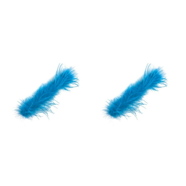 Sonducket de plumas portátil DIY lindo reemplazo Unisex Halloween fiesta disfraz brazalete decoración regalo de cumpleaños lago azul 2Conjunto