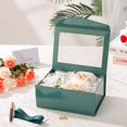 thumbnail image 2 of Cajas de regalo PACKQUEEN, color verde pascua con ventana, 24 x 17,5 x 10 cm, 5 unidades, 2 of 6