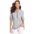 thumbnail image 6 of Uniexcosm Womens Casual Tops Long Sleeve Pullover Sweatshirts for Female, 6 of 10