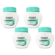 POND'S Cold Cream, Skin Care Facial Cleanser for All Skin Types, Deep Moisturizing Face Wash & Make -Up Remover, 9.5 oz - 4 Pack