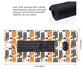 thumbnail image 3 of Disketp Funny Cats Gaming Mouse Mat Long Extended Mouse Pad Desk Mat Non-Slip Rubber Mice Pads Stitched Edges(315.5 x 16 x 0.12 Inches), 3 of 8