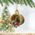thumbnail image 2 of Binwennn Window Decorations for Glass Windows Paper Decorations Hanging Christmas Pendant Ornaments Personality Ornaments Christmas Ornaments Christmas Tree Ornaments Ornaments Indoor Rear View, 2 of 8