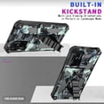 thumbnail image 5 of Camouflage Magnetic Kickstand Case for Xiaomi Redmi 10C/Poco C40, Military Grade Heavy Duty Shockproof Protection Army Camo Phone Cover Case for Xiaomi Poco C40/Redmi 10C MC Dark Blue, 5 of 6