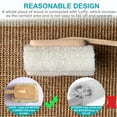 thumbnail image 2 of Cepillo de baño exfoliante Luofah, paquete de 2 con mango largo de madera, 2 of 5
