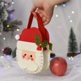 thumbnail image 4 of Festival Portable Wool Felt Bag For Children Kids Non-woven Bag With Handle Home Decoration Christmas Gifts Bag Candy Bag Gift Pouch Tote Bag SNOWMAN, 4 of 8