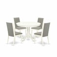 thumbnail image 2 of East West Furniture Dining Room Set Linen White, HLLA5-LWH-06, 2 of 6